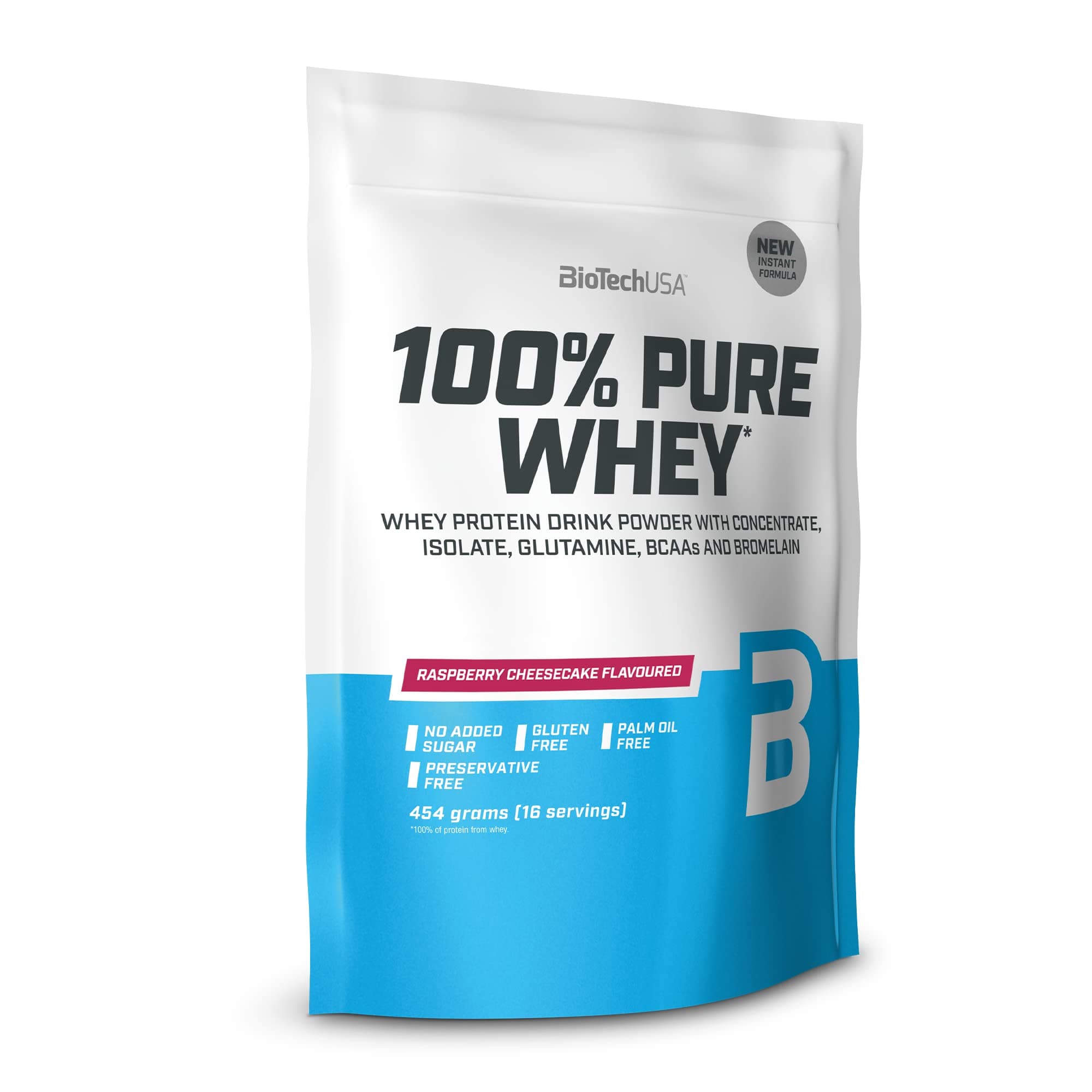 BioTech USA 100% Pure Whey Raspberry Cheesecake