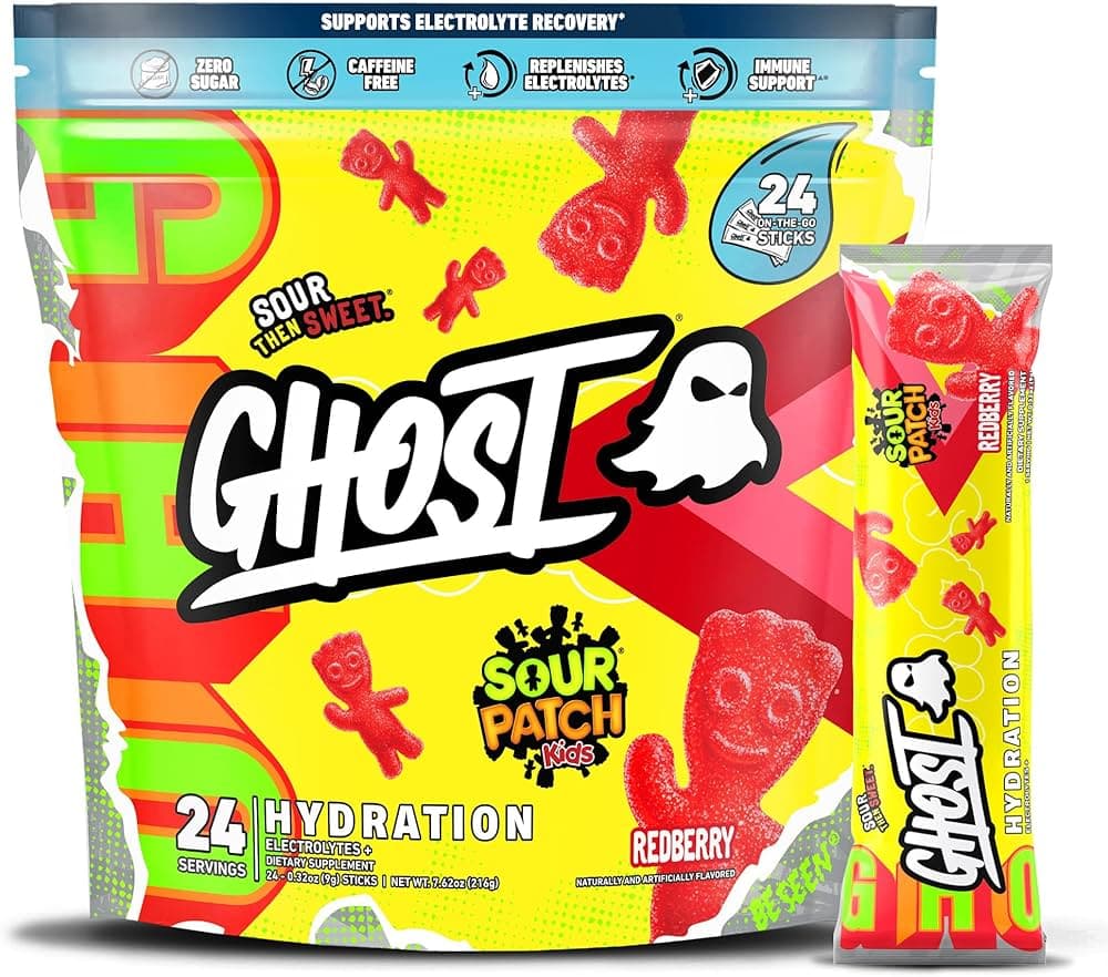Ghost Clear Whey Sour Patch Kids Redberry