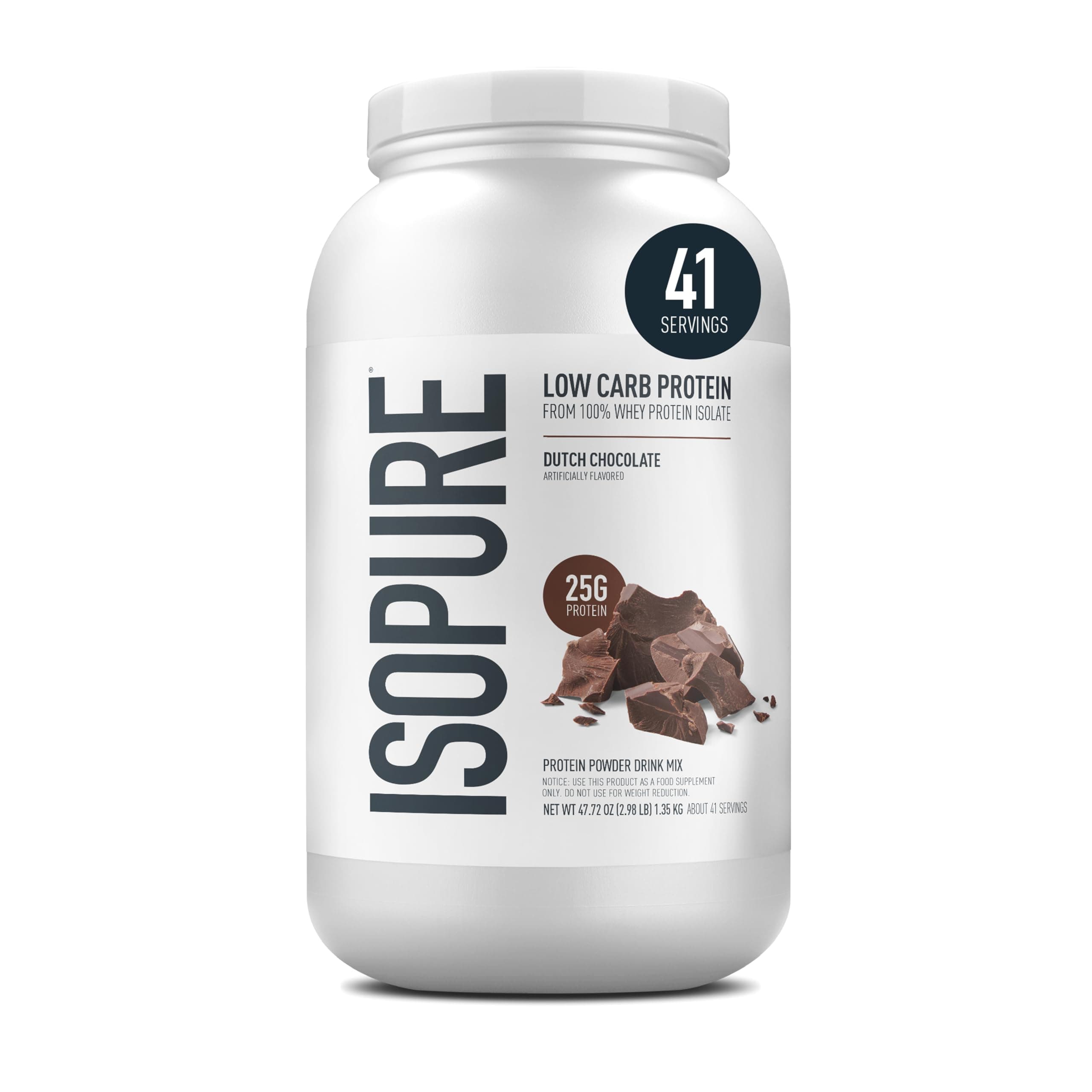 Isopure Naturally Flavored Whey Isolate Chocolate