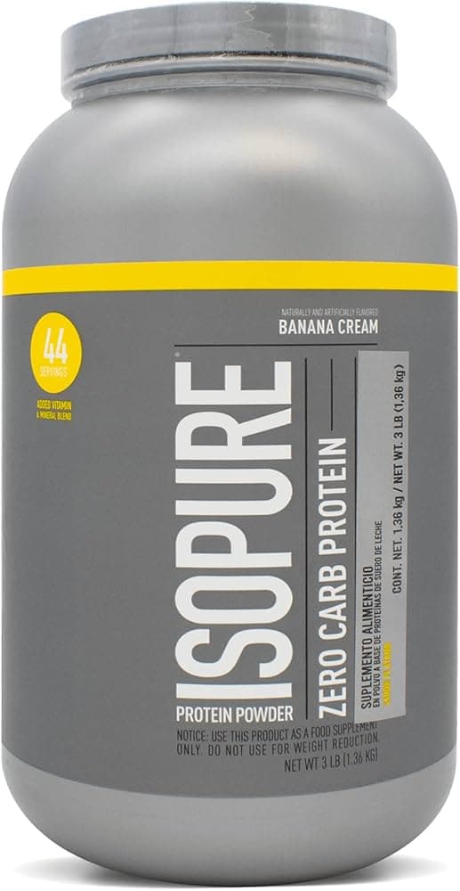 Isopure Zero Carb Whey Isolate Banana Cream