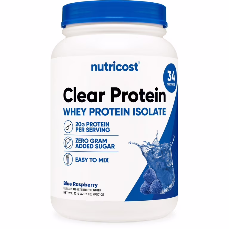 Nutricost Clear Whey Protein Isolate Blue Raspberry