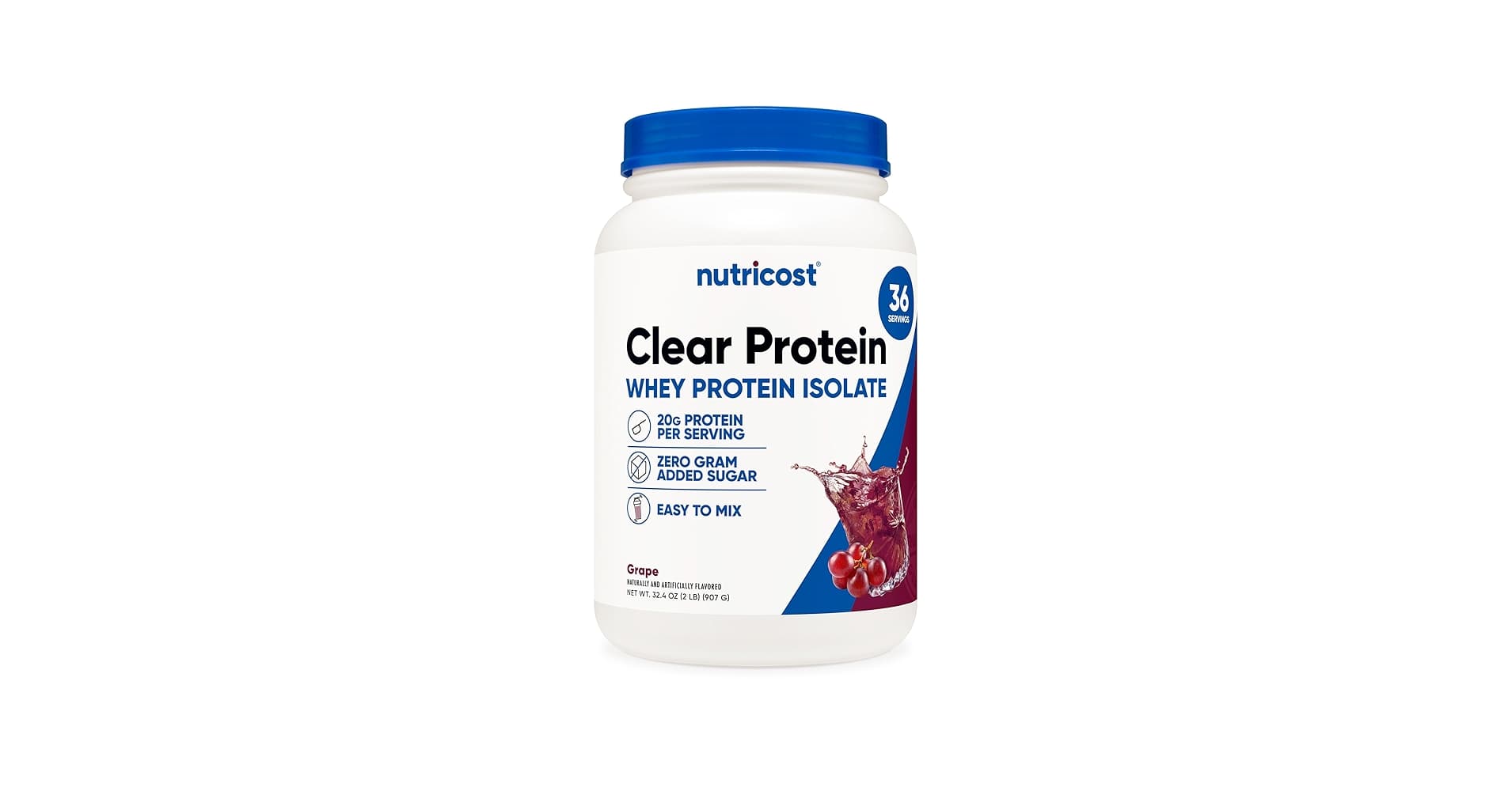 Nutricost Clear Whey Protein Isolate Concord Grape