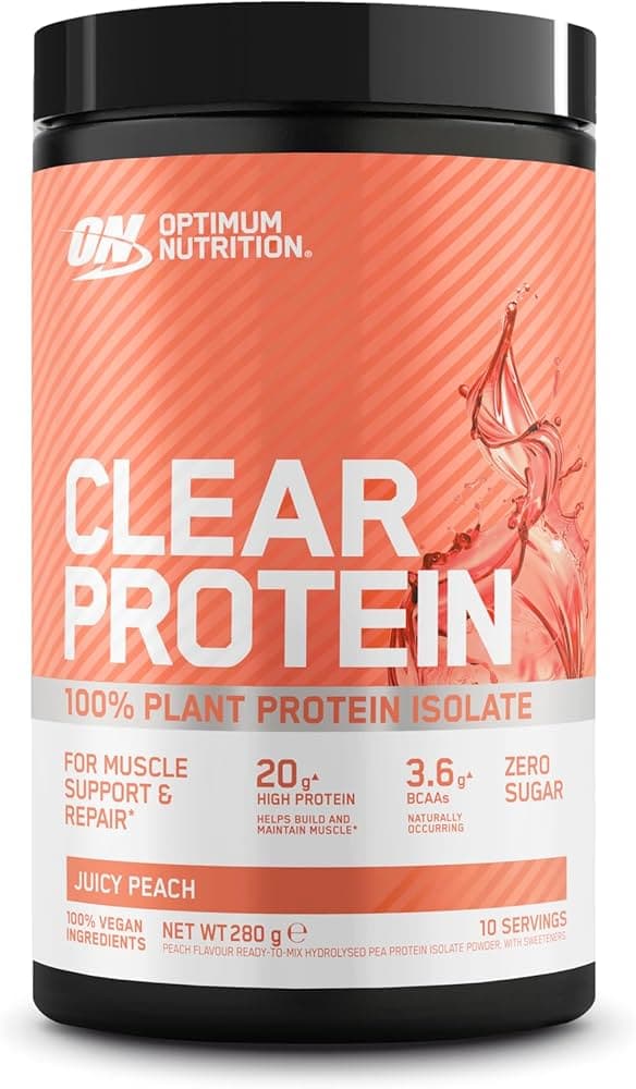 Optimum Nutrition Clear Protein 100 Plant Protein Isolate Powder JUICY PEACH