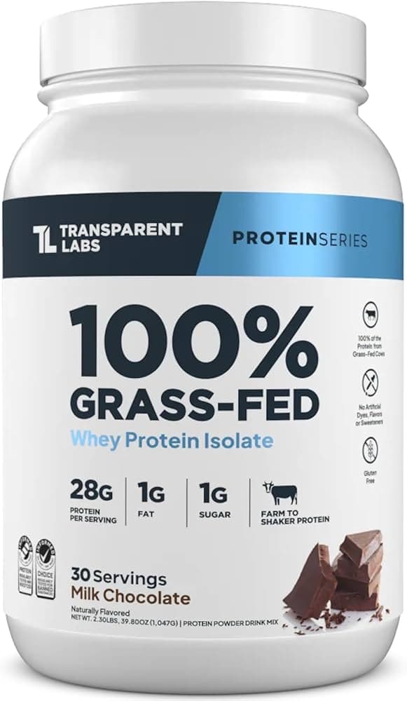Transparent Labs 100% Grass-Fed Whey Protein Isolate Chocolate