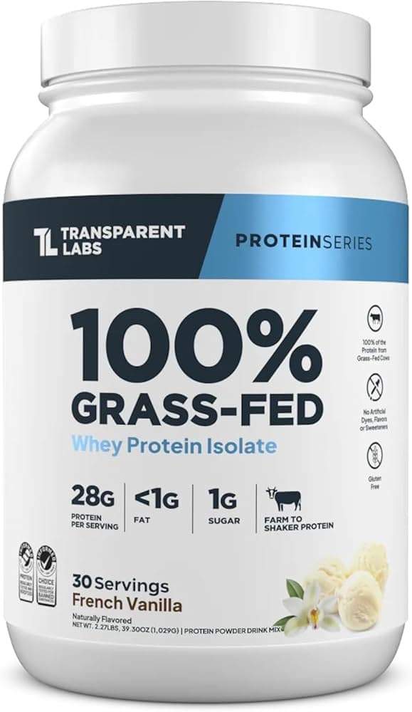 Transparent Labs 100% Grass-Fed Whey Protein Isolate