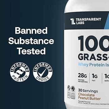 Transparent Labs 100% Grass-Fed Whey Protein Isolate