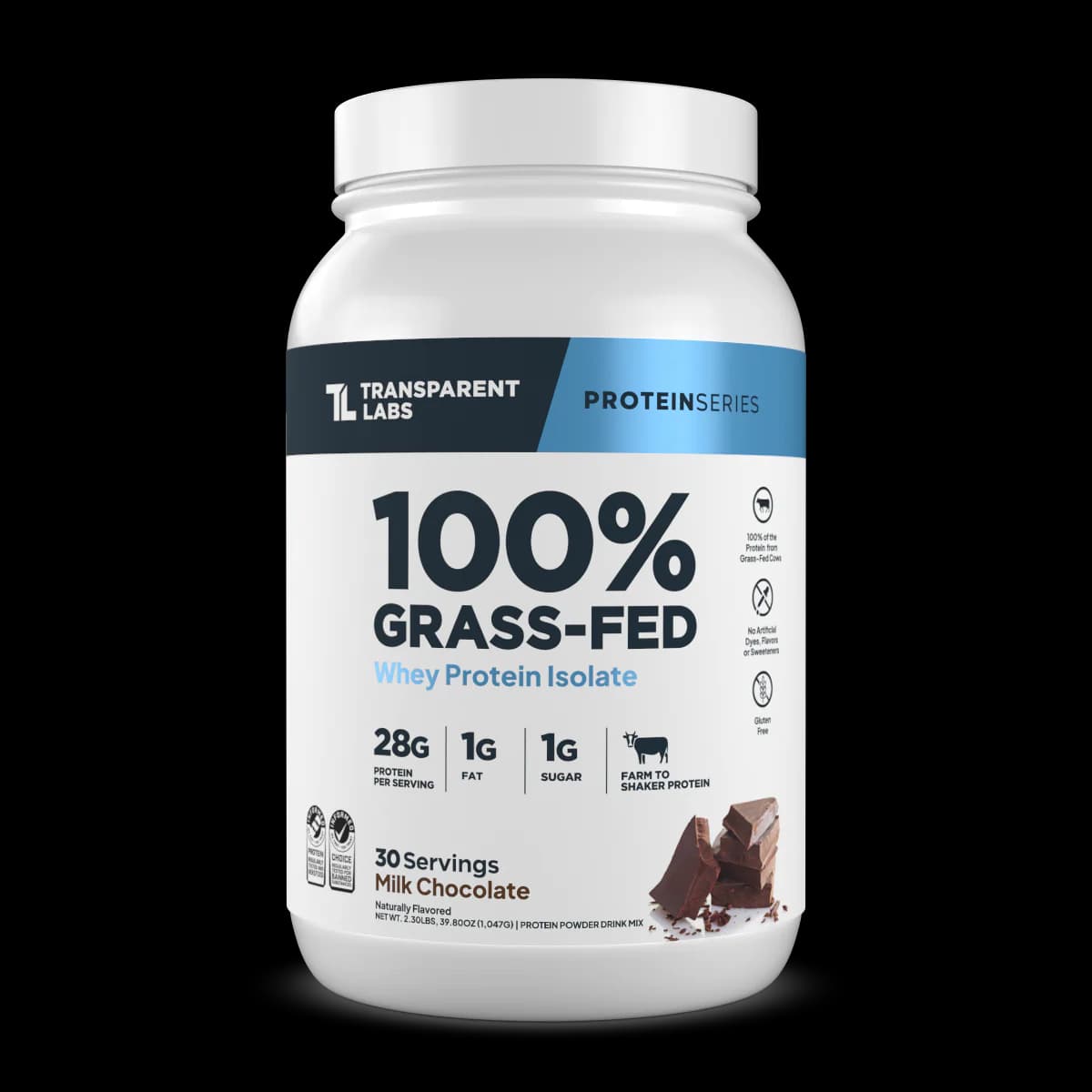 Transparent Labs Grass-Fed Whey Protein Isolate Salted Chocolate Caramel